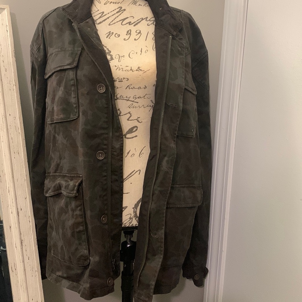 Camo L/S Cargo pocket Tru Religion Jacket